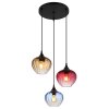 Globo Sander Hanglamp Zwart, 3-lichts