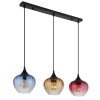 Globo Sander Hanglamp Zwart, 3-lichts