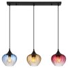 Globo Sander Hanglamp Zwart, 3-lichts
