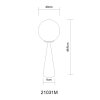 Globo Pinpal Tafellamp Messing, 1-licht