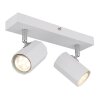 Globo James Plafondlamp, Plafondspot, Wandlamp, Muurspot Wit, 2-lichts