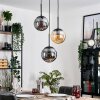 Gastor Hanglamp, Kogellampje Amber, Rookkleurig, 3-lichts