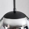 Gastor Hanglamp, Kogellampje Chroom, Rookkleurig, 3-lichts
