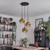 Gastor Hanglamp, Kogellampje 30 cm Goud, Duidelijk, 3-lichts