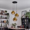 Gastor Hanglamp, Kogellampje 30 cm Goud, Duidelijk, 3-lichts