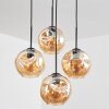 Ripoll Hanglamp, Kogellampje, Hanglamp Amber, 4-lichts