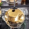 Ripoll Hanglamp, Kogellampje, Hanglamp Goud, Duidelijk, 4-lichts