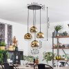 Ripoll Hanglamp, Kogellampje, Hanglamp Goud, Duidelijk, 4-lichts