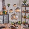 Koyoto Hanglamp, Kogellampje, Hanglamp Duidelijk, Rookkleurig, 4-lichts