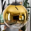Gastor Hanglamp, Kogellampje, Hanglamp Goud, Duidelijk, 2-lichts