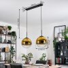 Gastor Hanglamp, Kogellampje, Hanglamp Goud, Duidelijk, 2-lichts