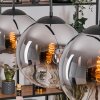 Gastor Hanglamp, Kogellampje, Hanglamp Chroom, Duidelijk, Rookkleurig, 3-lichts