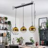 Gastor Hanglamp, Kogellampje, Hanglamp Goud, Duidelijk, 3-lichts