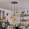 Koyoto Hanglamp, Kogellampje, Hanglamp 35 cm Goud, Duidelijk, 4-lichts