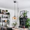 Gastor Hanglamp, Kogellampje, Hanglamp Amber, Duidelijk, 1-licht