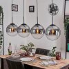 Gastor Hanglamp, Kogellampje, Hanglamp Duidelijk, Rookkleurig, 4-lichts