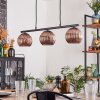 Koyoto Hanglamp, Kogellampje, Hanglamp Koperkleurig, 3-lichts