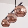 Koyoto Hanglamp, Kogellampje, Hanglamp Koperkleurig, 3-lichts