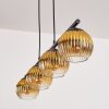 Koyoto Hanglamp, Kogellampje, Hanglamp Goud, Duidelijk, 4-lichts