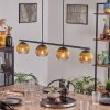 Koyoto Hanglamp, Kogellampje, Hanglamp Goud, Duidelijk, 4-lichts