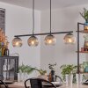 Koyoto Hanglamp, Kogellampje, Hanglamp Duidelijk, Rookkleurig, 4-lichts