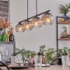 Koyoto Hanglamp, Kogellampje, Hanglamp Duidelijk, Rookkleurig, 4-lichts