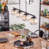 Koyoto Hanglamp, Kogellampje, Hanglamp Amber, Duidelijk, 4-lichts