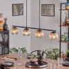 Koyoto Hanglamp, Kogellampje, Hanglamp Amber, Duidelijk, 4-lichts