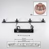 Koyoto Hanglamp, Kogellampje, Hanglamp Koperkleurig, 4-lichts