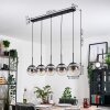 Gastor Hanglamp, Kogellampje, Hanglamp Duidelijk, Rookkleurig, 5-lichts