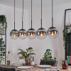 Gastor Hanglamp, Kogellampje, Hanglamp Duidelijk, Rookkleurig, 5-lichts