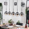 Gastor Hanglamp, Kogellampje, Hanglamp Duidelijk, Rookkleurig, 5-lichts