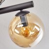 Gastor Plafondlamp, Kogellampje Amber, Rookkleurig, 10-lichts