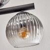 Koyoto Plafondlamp, Kogellampje Amber, Duidelijk, Rookkleurig, 10-lichts