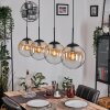 Gastor Hanglamp, Kogellampje, Hanglamp Amber, Duidelijk, 4-lichts