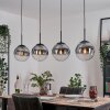 Gastor Hanglamp, Kogellampje, Hanglamp Duidelijk, Rookkleurig, 4-lichts