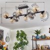 Gastor Plafondlamp, Kogellampje Amber, Duidelijk, Rookkleurig, 10-lichts