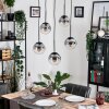 Gastor Hanglamp, Kogellampje, Hanglamp Duidelijk, Rookkleurig, 5-lichts