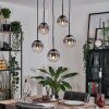 Gastor Hanglamp, Kogellampje, Hanglamp Duidelijk, Rookkleurig, 5-lichts