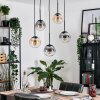 Gastor Hanglamp, Kogellampje, Hanglamp Amber, Duidelijk, Rookkleurig, 5-lichts