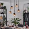 Gastor Hanglamp, Kogellampje, Hanglamp Amber, Duidelijk, 5-lichts