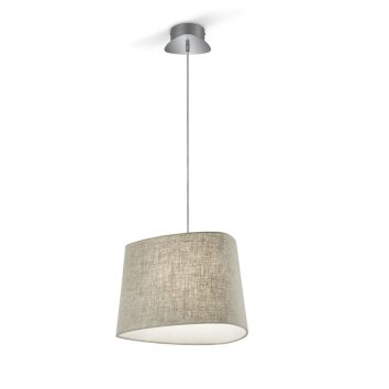 Trio verlichting CROSBY Hanglamp Bruin, 1-licht