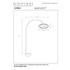 Lucide CORINA Staande lamp, Booglampen Beige, 1-licht