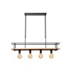 Lucide MILONGA Hanglamp Zwart, 4-lichts