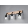 Trio verlichting Arturo Wandlamp Hout licht, 3-lichts