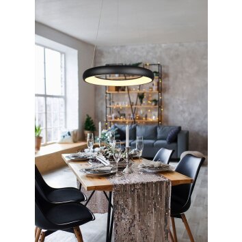 Trio verlichting Cardona Hanglamp LED Zwart, 1-licht