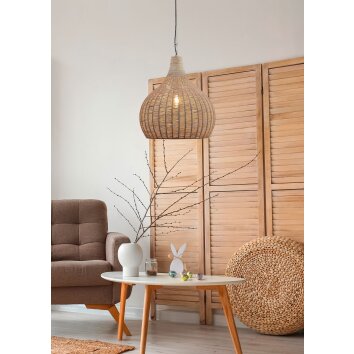 Trio verlichting JANNE Hanglamp Zwart, 1-licht