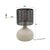 Lilleballe Tafellamp Cream, Grijs, 1-licht