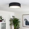 Kampal Plafondlamp LED Zwart, 1-licht