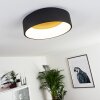 Kampal Plafondlamp LED Zwart, 1-licht